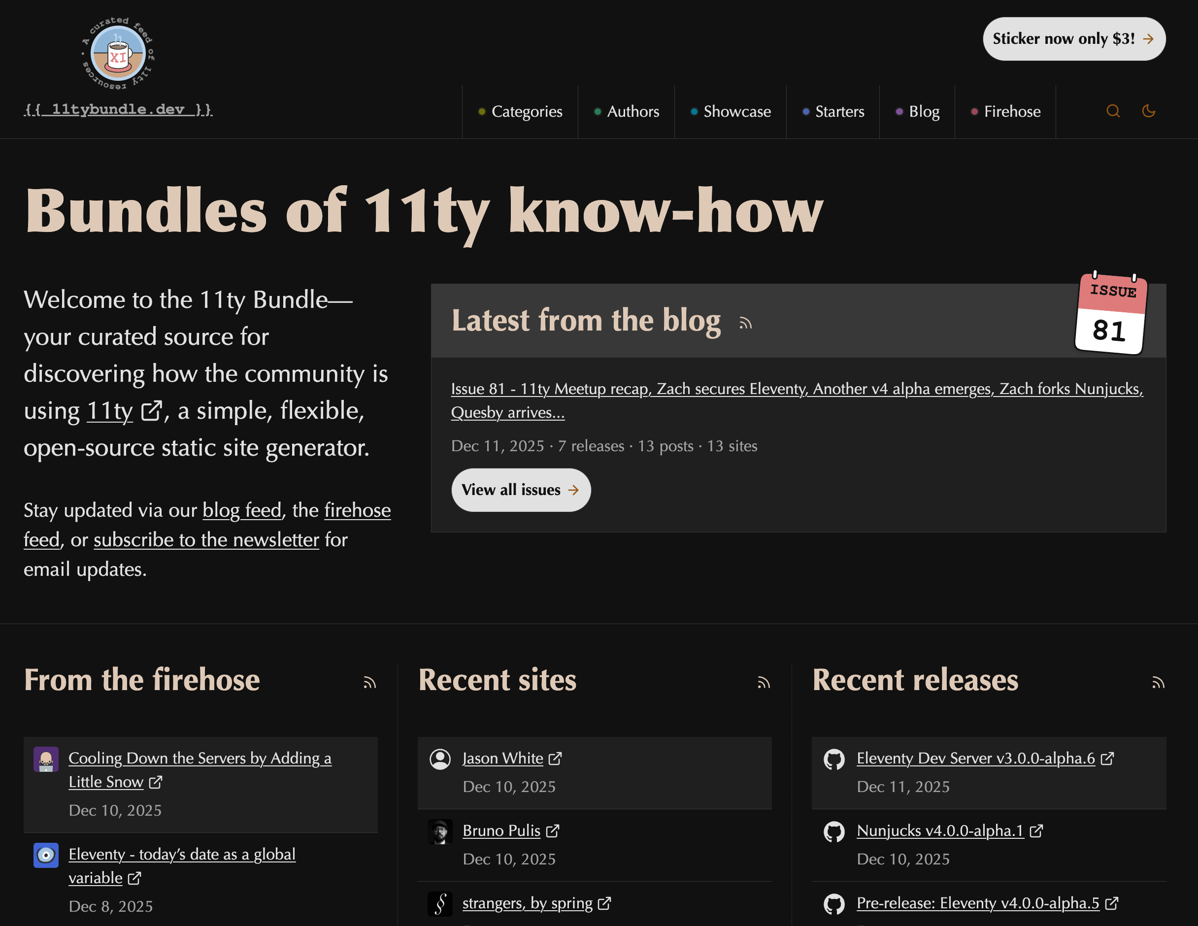 11ty Bundle Issue 81