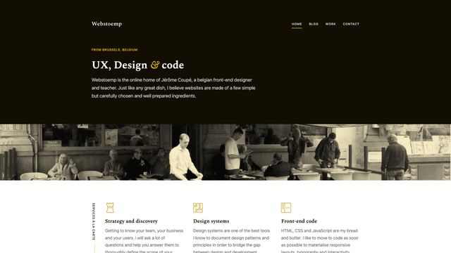 Screenshot of Welcome - Webstoemp