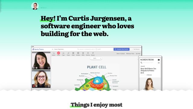 Screenshot of Curtis Jurgensen