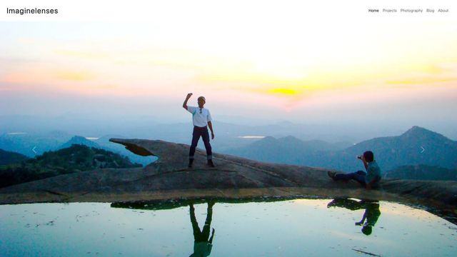 Screenshot of Imaginelenses - Home