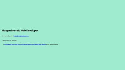 Screenshot of Digital Gardening Project