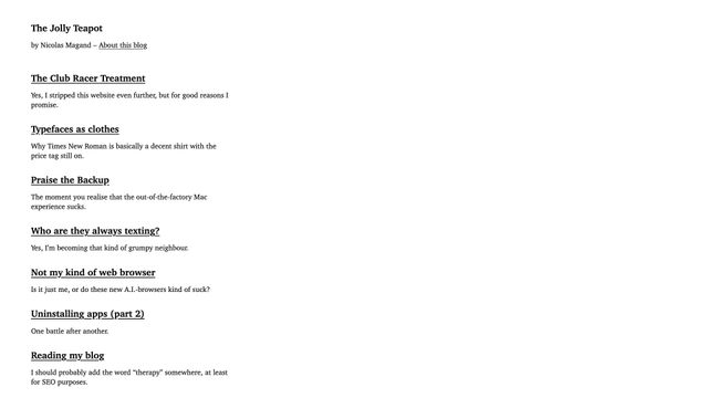 Screenshot of The Jolly Teapot