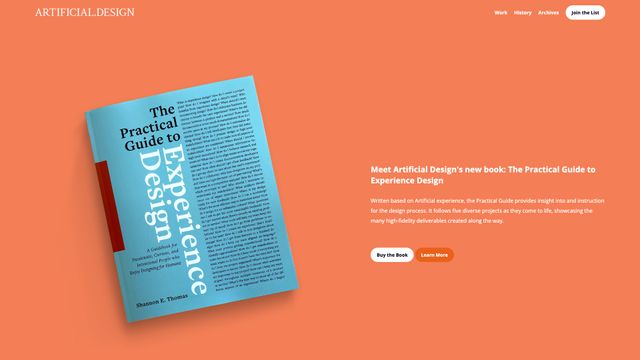 Screenshot of Artificial Design