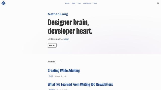 Screenshot of Nathan Long