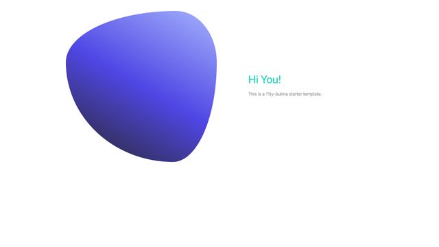 Screenshot of 11ty-bulma starter