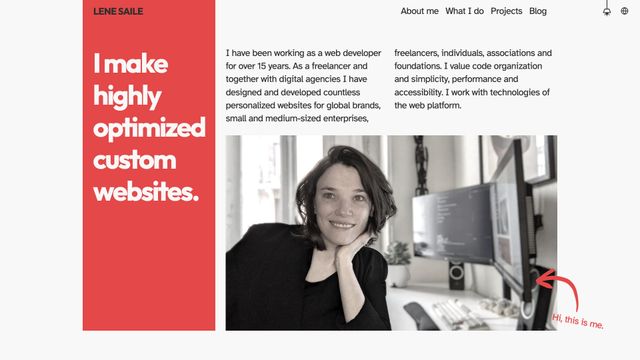 Screenshot of Lene Saile