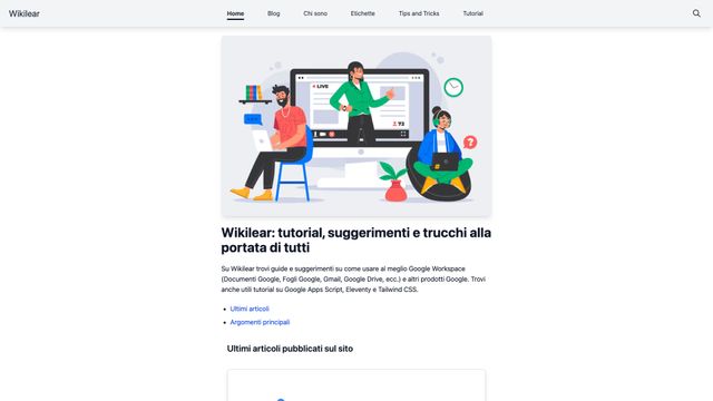 Screenshot of Wikilear