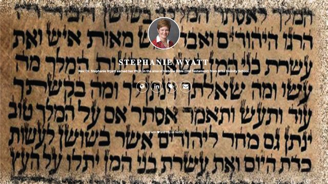 Screenshot of Stephanie Wyatt