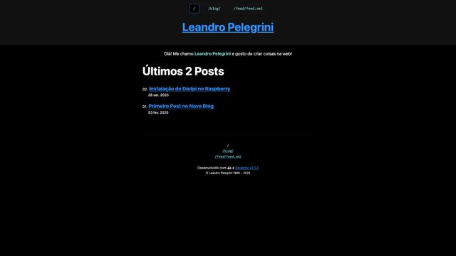 Screenshot of Leandro Pelegrini