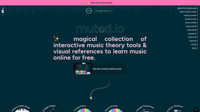 Screenshot of Magical Music Theory Tools to Learn Music Online for Free