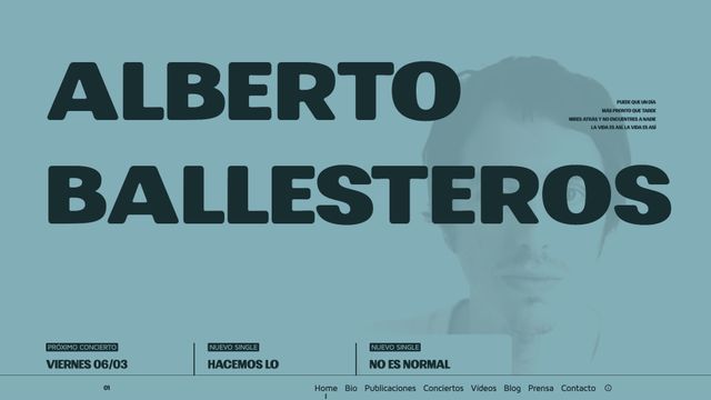 Screenshot of Alberto Ballesteros