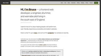 Screenshot of Bruce Taylor