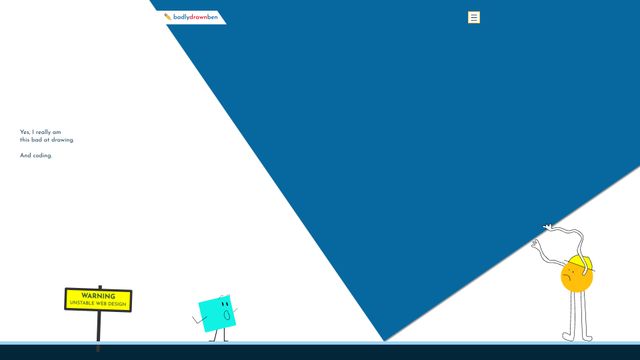 Screenshot of Home | Badly Drawn Ben