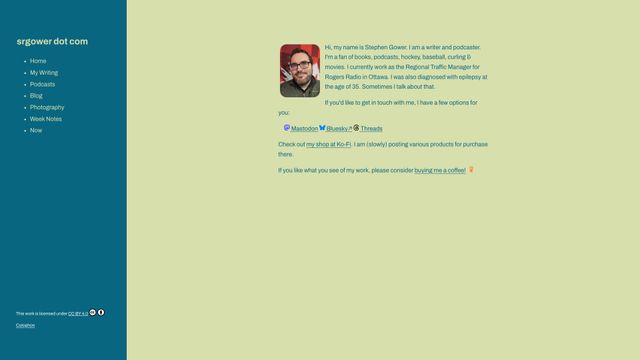 Screenshot of srgower dot com