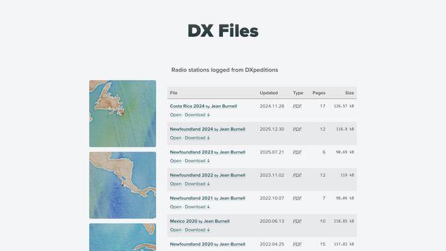 Screenshot of DX Files