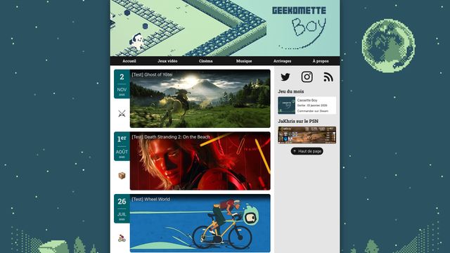 Screenshot of Geekometric