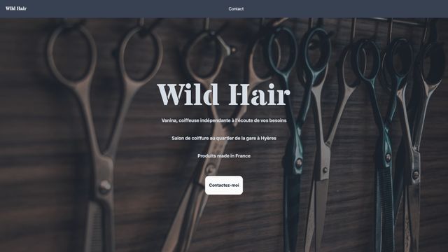 Screenshot of Wild Hair - Salon de coiffure femme, homme et enfant