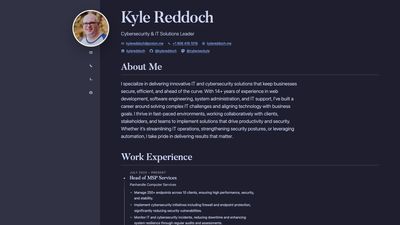 Screenshot of Kyle Reddoch