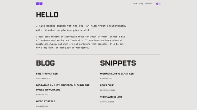 Screenshot of Ben White