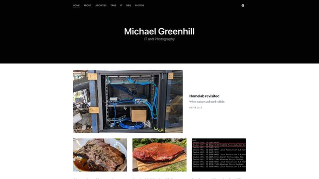 Screenshot of Michael Greenhill
