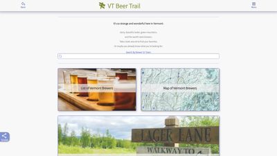 Screenshot of VT Beer Trail