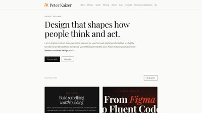 Screenshot of Peter Kaizer