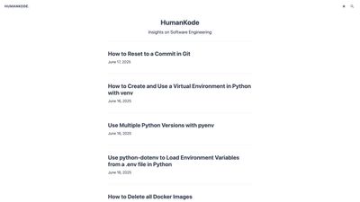 Screenshot of humankode