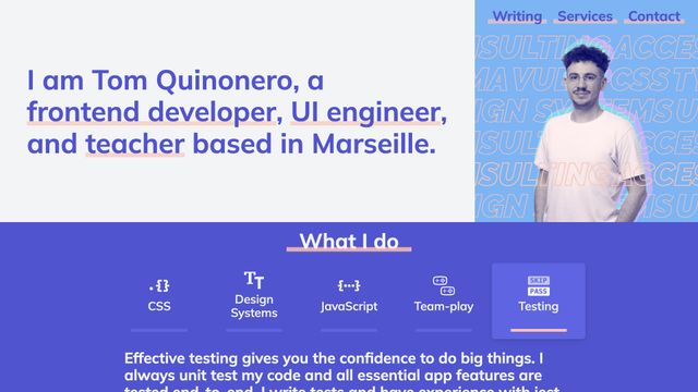 Screenshot of Home | Tom Quinonero