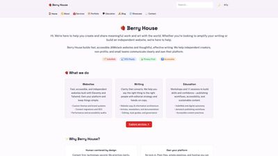 Screenshot of Berry House