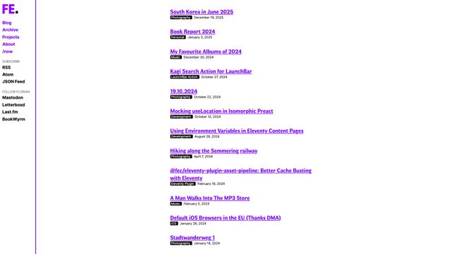 Screenshot of Florian Eckerstorfer