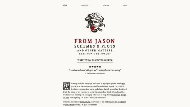 Screenshot of from jason