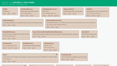 Screenshot of jmhobbs is John Hobbs