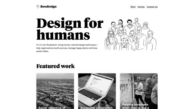Screenshot of Design for humans - Roodesign