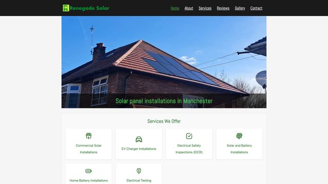 Screenshot of Renegade Solar