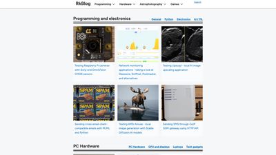 Screenshot of RkBlog