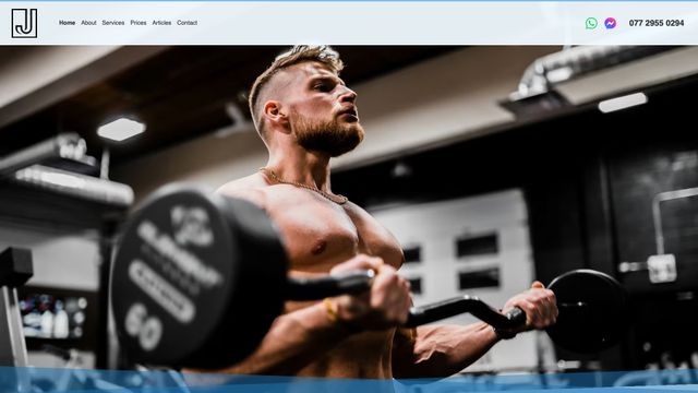 Screenshot of Jordan Johnson Personal Training - Lurgan and Craigavon