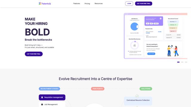 Screenshot of Home | TalentzQ