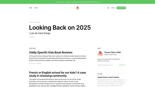 Screenshot of Cassey Takes a Walk