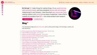 Screenshot of Lea Verou