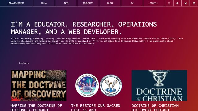 Screenshot of Adam DJ Brett