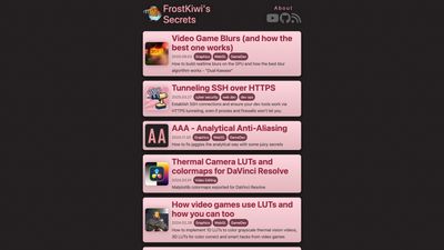 Screenshot of FrostKiwi's Secrets