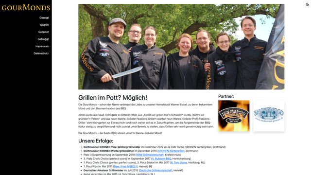 Screenshot of Der beste Grillverein unter'm Mond von Wanne-Eickel! – GourMonds