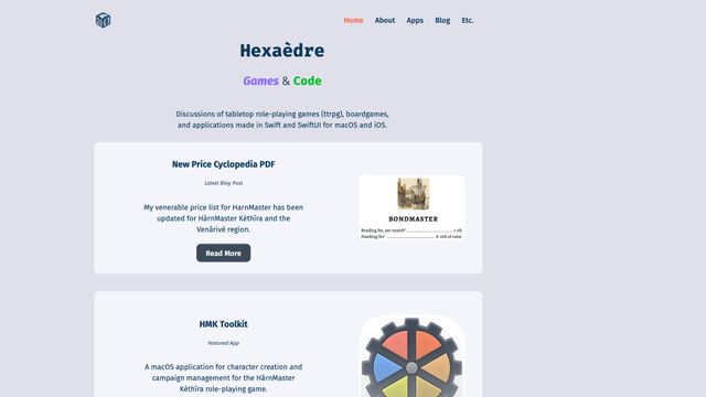 Screenshot of Hexaèdre