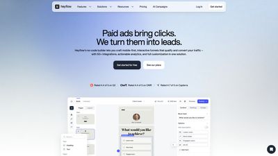 Screenshot of heyflow