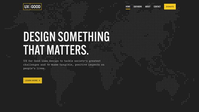 Screenshot of UX for Good