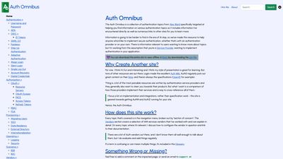 Screenshot of Auth Omnibus