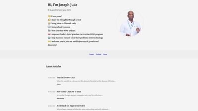 Screenshot of Joseph Jude