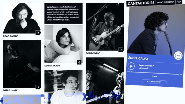 Screenshot of cantautor.es