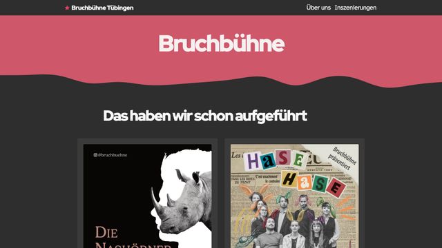 Screenshot of Bruchbühne Tübingen