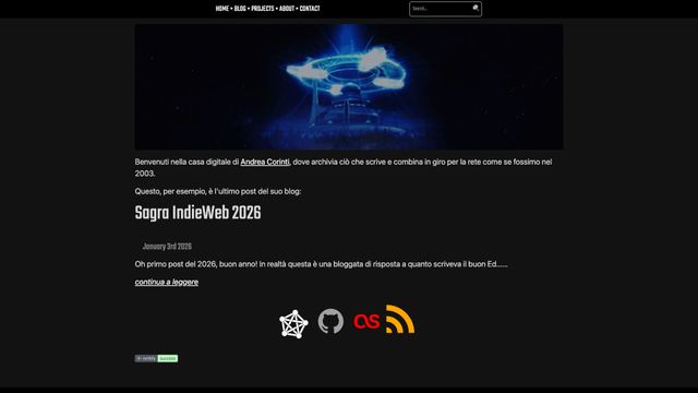 Screenshot of Andrea Corinti